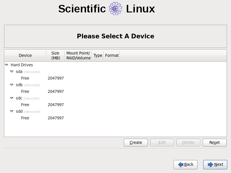 SL HomeServer 001 Partitionierung