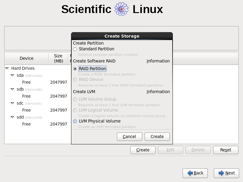Ausfallsicherer Server für zu Hause mit Scientific Linux 6.0 - SL HomeServer 002 Partitionierung - 3