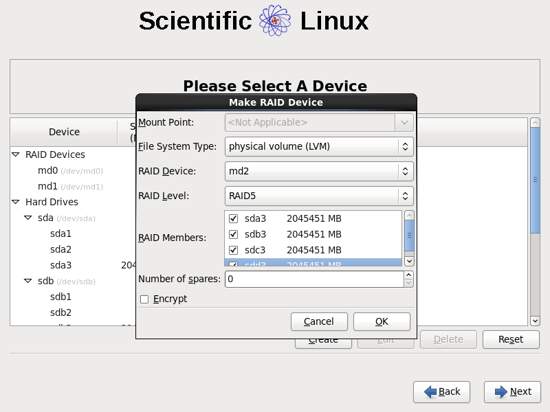Ausfallsicherer Server für zu Hause mit Scientific Linux 6.0 - SL HomeServer 006 Partitionierung - 7