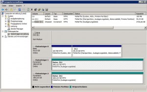Screenshot Datenträgerverwaltung