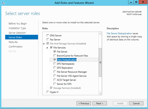 Windows Server 2012 (RP) - Daten Deduplizierung - Storage - 071012 1544 WindowsServ1 - 2