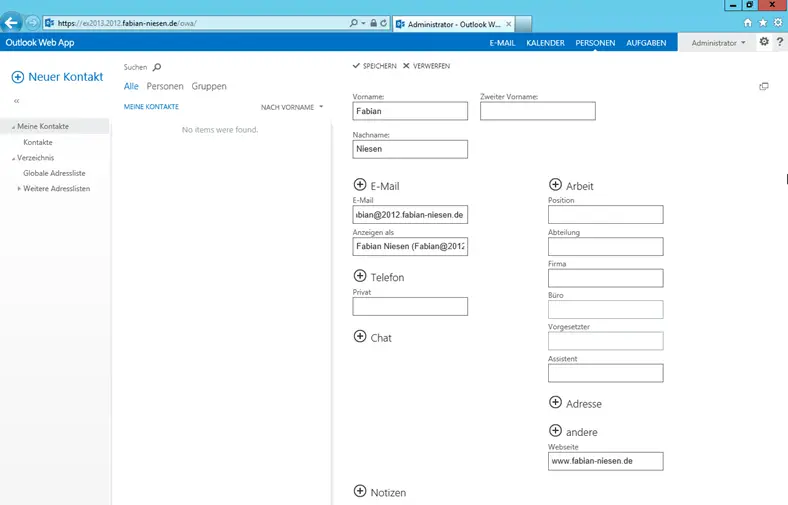 Einrichten und Konfigurieren von Exchange 2013 Preview unter Windows Server 2012 RP - 081912 1811 Einrichtenu16 - 17