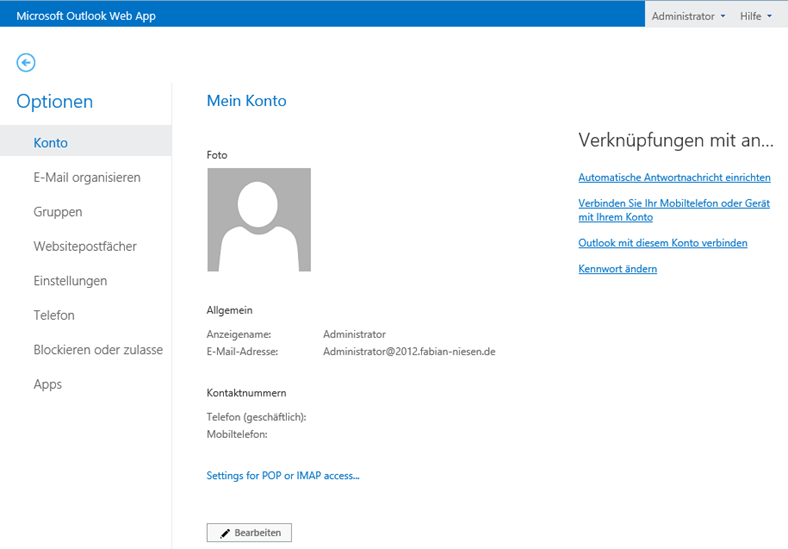 Einrichten und Konfigurieren von Exchange 2013 Preview unter Windows Server 2012 RP - 081912 1811 Einrichtenu19 - 20