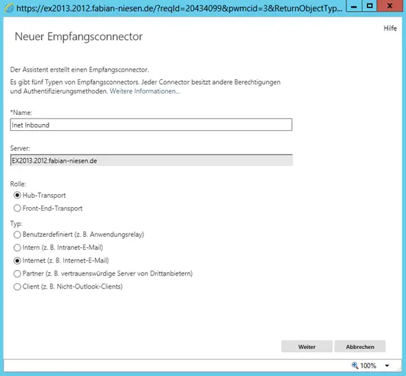 Einrichten und Konfigurieren von Exchange 2013 Preview unter Windows Server 2012 RP - 081912 1811 Einrichtenu7 - 8
