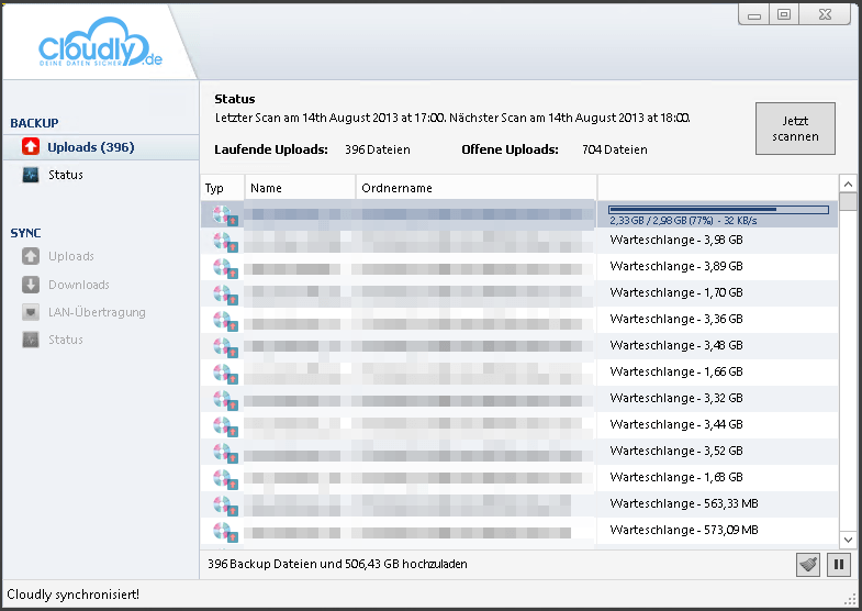 Backup in der Cloud mit Cloudly.de 12 090513 1544 Backupinder11