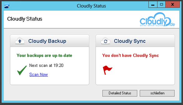 Backup in der Cloud mit Cloudly.de 8 090513 1544 Backupinder7