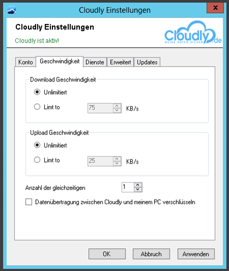 Backup in der Cloud mit Cloudly.de 10 090513 1544 Backupinder9