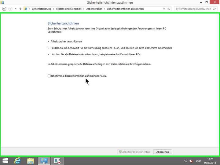 Hinzufügen eines Arbeitsordners auf einem Windows 8.1 Domänenmitglied (Step-by-Step) - 040914 1651 Hinzufgenei5 - 4