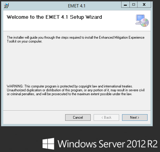 Windows Systeme absichern mit dem "Enhanced Mitigation Experience Toolkit" - Teil 1 2 Installation EMET 4.1
