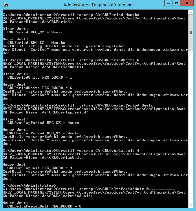 Installation einer Zertifizierungsstelle unter Windows Server 2012R2 Teil 1 - Die Offline Root-CA - 060914 1319 Installatio13 Installation einer Zertifizierungsstelle unter Windows Server 2012R2 Teil 1 - Die Offline Root-CA - 060914 1319 Installatio13 - 12