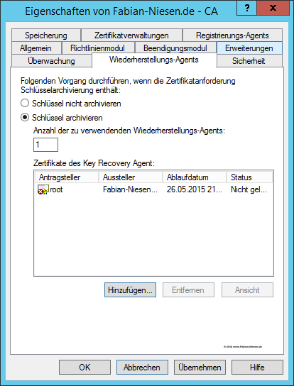 Installation einer Zertifizierungsstelle unter Windows Server 2012R2 Teil 2 - Erstellen der unter geordneten CA 21 060914 1321 Installatio19