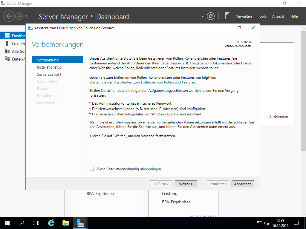 WSUS auf Windows Server 2016 - First Look 4 022317 1400 WSUSaufWind2