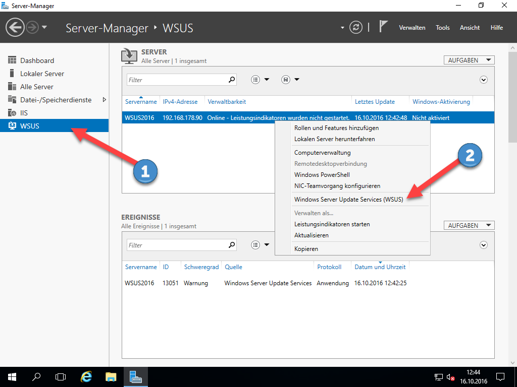 WSUS auf Windows Server 2016 - First Look 9 022317 1400 WSUSaufWind7