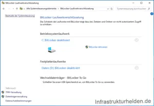 BitLocker mit Windows 10 und Power Shell - BitLocker Gui - 2