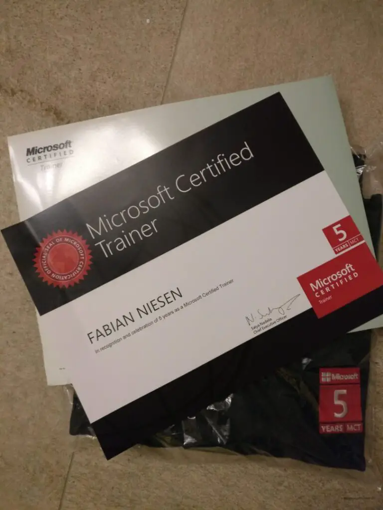 Seit 5 Jahren Microsoft Certified Trainer - IMG 20180118 180654 - 3