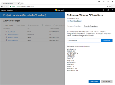 Microsoft Projekt Honolulu - Teil 3: Einbinden von Systemen 17 041318 0657 MicrosoftPr15