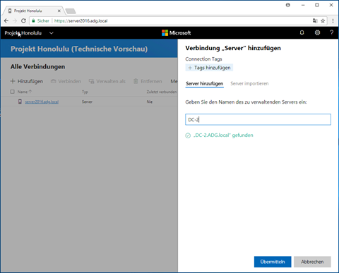 Microsoft Projekt Honolulu - Teil 3: Einbinden von Systemen 10 041318 0657 MicrosoftPr8