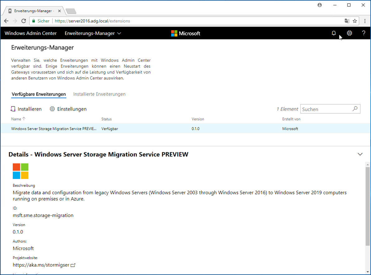 Das Windows Admin Center ist fertig - vormals "Project Honolulu" 4 041318 1311 DasWindowsA2