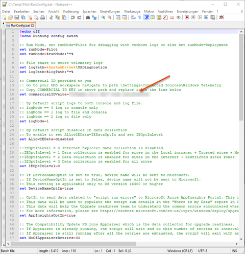 Windows Analytics Upgrade Readiness Skript per GPO verteilen 3 070218 1456 WindowsAnal1