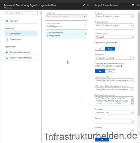 Microsoft Operation Management Agent mit Intune verteilen