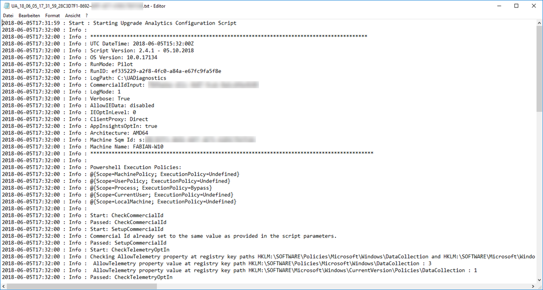 Windows Analytics Teil 3 - Einrichten von Windows Analytics Upgrade Readiness - 102818 1409 WindowsAnal3 Windows Analytics Teil 3 - Einrichten von Windows Analytics Upgrade Readiness - 102818 1409 WindowsAnal3 - 4