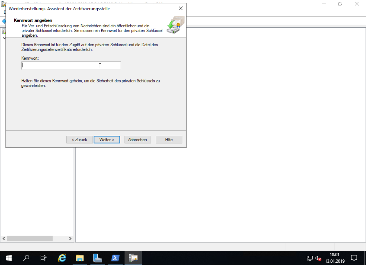 Umzug einer Windows Zertifizierungsstelle von 2012R2 auf Windows Server 2019 - 011319 1827 UmzugeinerW12 Umzug einer Windows Zertifizierungsstelle von 2012R2 auf Windows Server 2019 - 011319 1827 UmzugeinerW12 - 13