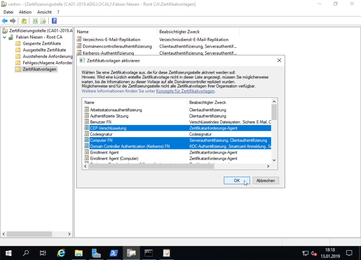 Umzug einer Windows Zertifizierungsstelle von 2012R2 auf Windows Server 2019 - 011319 1827 UmzugeinerW14 Umzug einer Windows Zertifizierungsstelle von 2012R2 auf Windows Server 2019 - 011319 1827 UmzugeinerW14 - 15