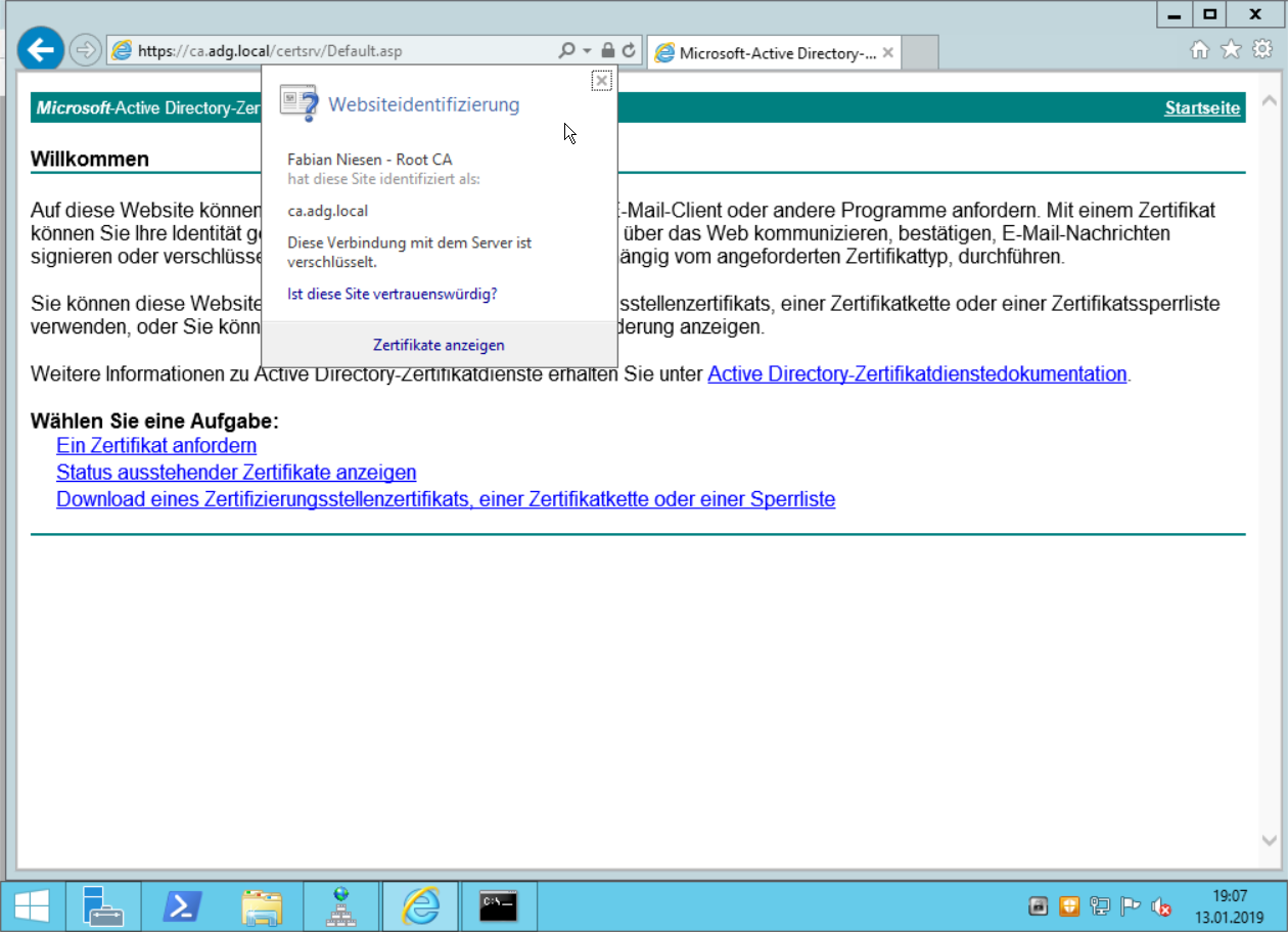 Umzug einer Windows Zertifizierungsstelle von 2012R2 auf Windows Server 2019 - 011319 1827 UmzugeinerW22 Umzug einer Windows Zertifizierungsstelle von 2012R2 auf Windows Server 2019 - 011319 1827 UmzugeinerW22 - 23