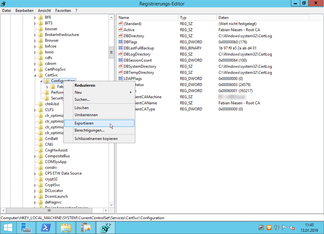 Umzug einer Windows Zertifizierungsstelle von 2012R2 auf Windows Server 2019 - 011319 1827 UmzugeinerW3 Umzug einer Windows Zertifizierungsstelle von 2012R2 auf Windows Server 2019 - 011319 1827 UmzugeinerW3 - 4