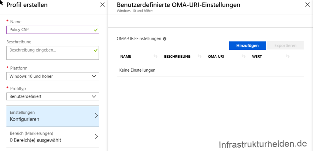 Administrative Vorlagen in Microsoft Intune (Vorschau) - Intune PolicyCSP A screenshot of a cell phone