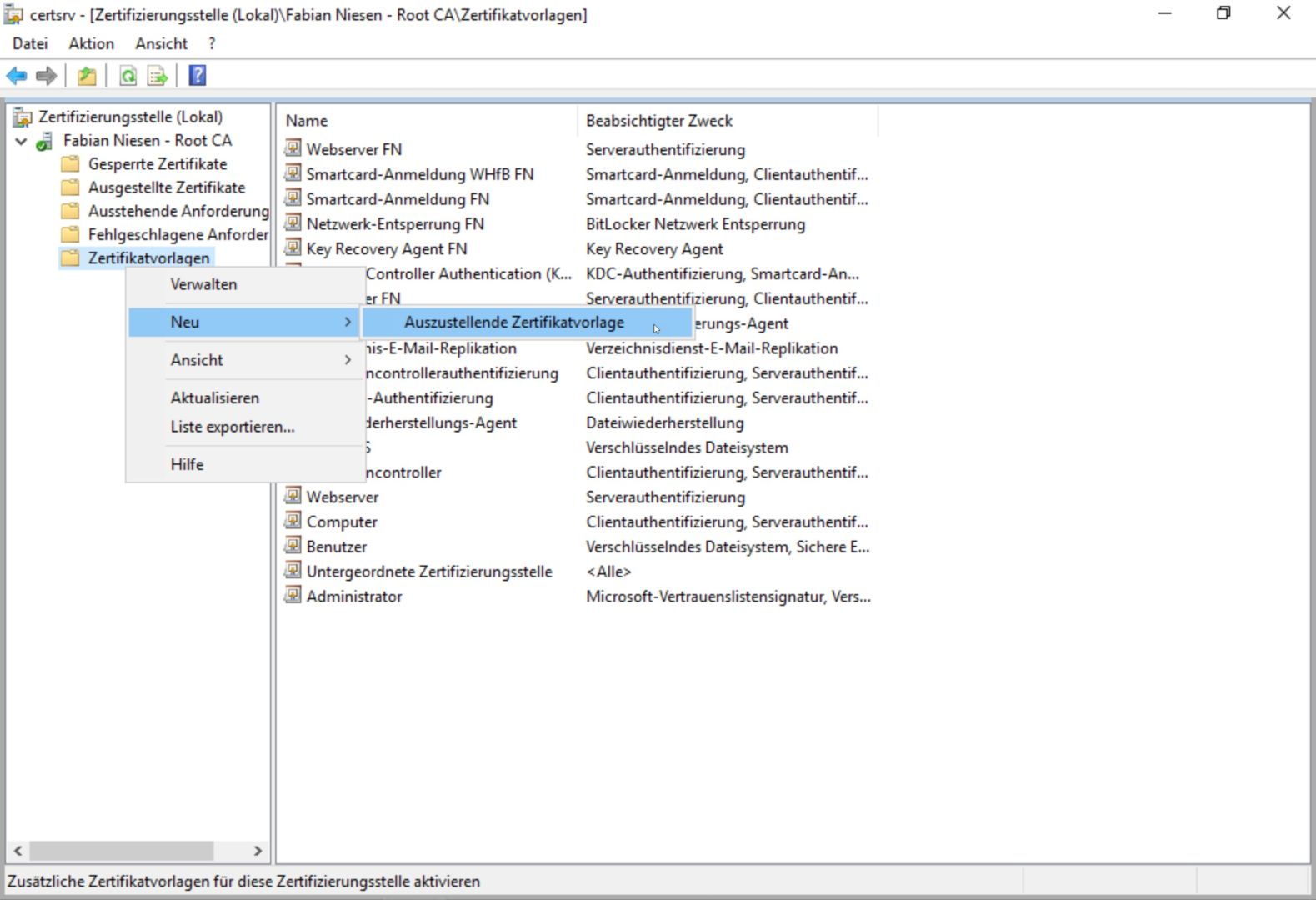 CodeSigning Zertifikate mit Windows Server 2019 Zertifikatsdienste - 021119 1914 CodeSigning13 CodeSigning Zertifikate mit Windows Server 2019 Zertifikatsdienste - 021119 1914 CodeSigning13 - 14