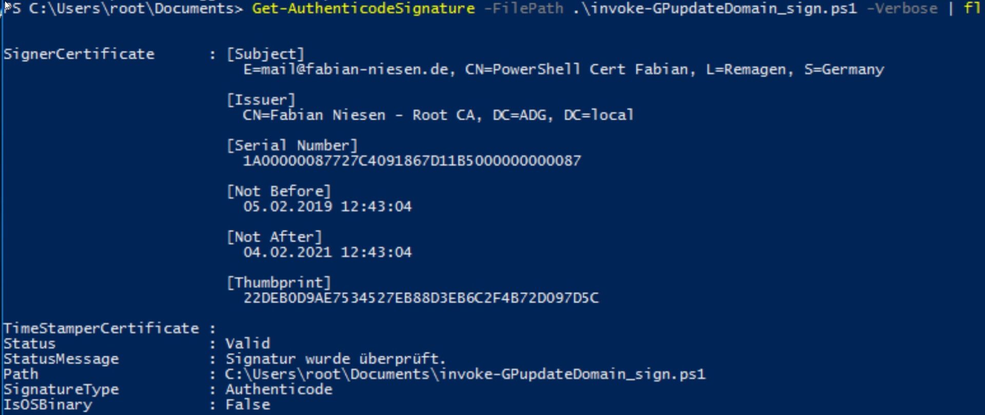 CodeSigning Zertifikate mit Windows Server 2019 Zertifikatsdienste - 021119 1914 CodeSigning27 CodeSigning Zertifikate mit Windows Server 2019 Zertifikatsdienste - 021119 1914 CodeSigning27 - 28