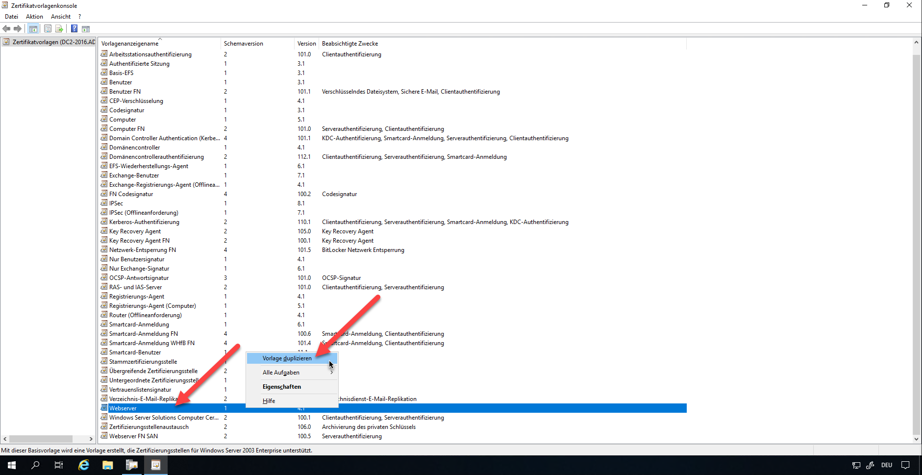 Windows WinRM over HTTPs - InfrastructureHeroes.org Pertaining To Active Directory Certificate Templates