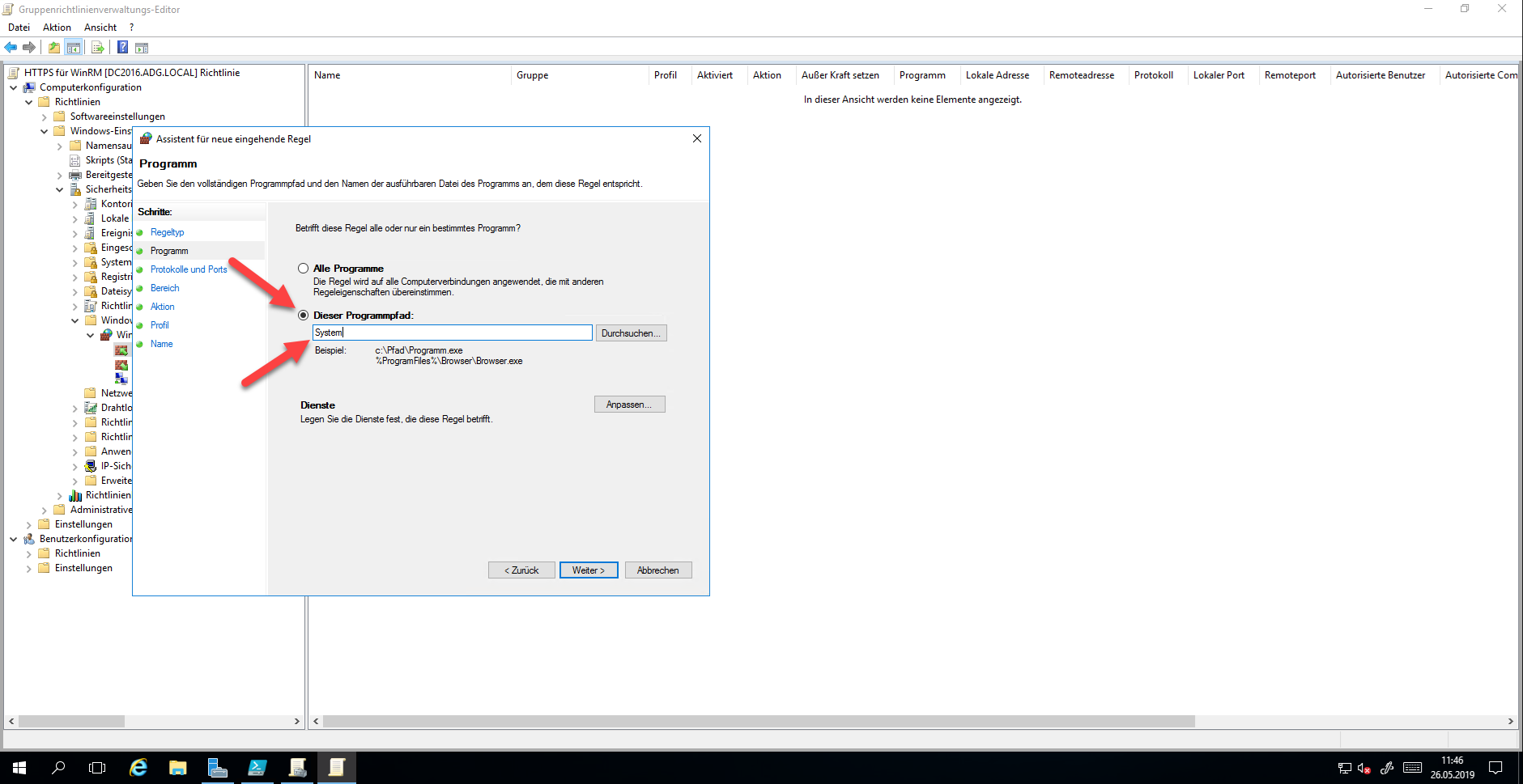 Windows WinRM über HTTPs 12 052819 0720 WindowsWinR10