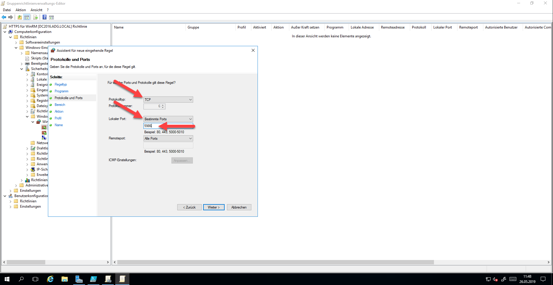 Windows WinRM über HTTPs 13 052819 0720 WindowsWinR11