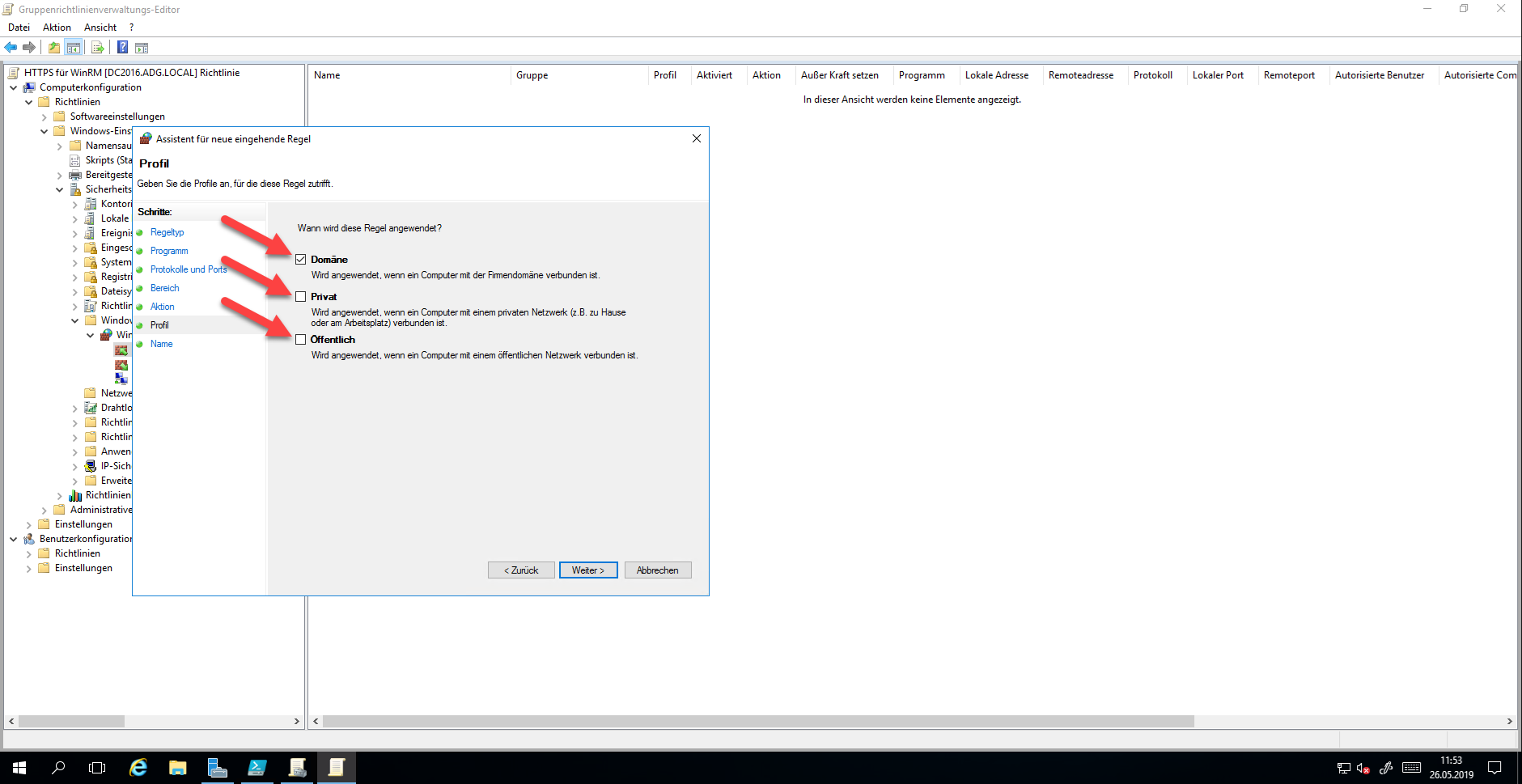 Windows WinRM über HTTPs 14 052819 0720 WindowsWinR12