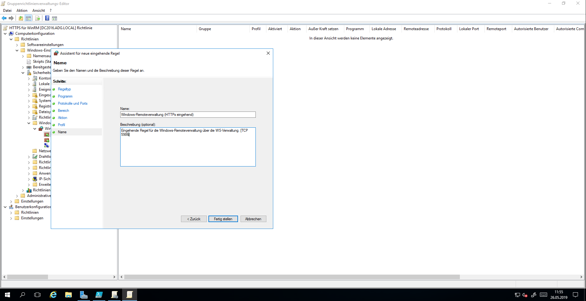 Windows WinRM über HTTPs 15 052819 0720 WindowsWinR13
