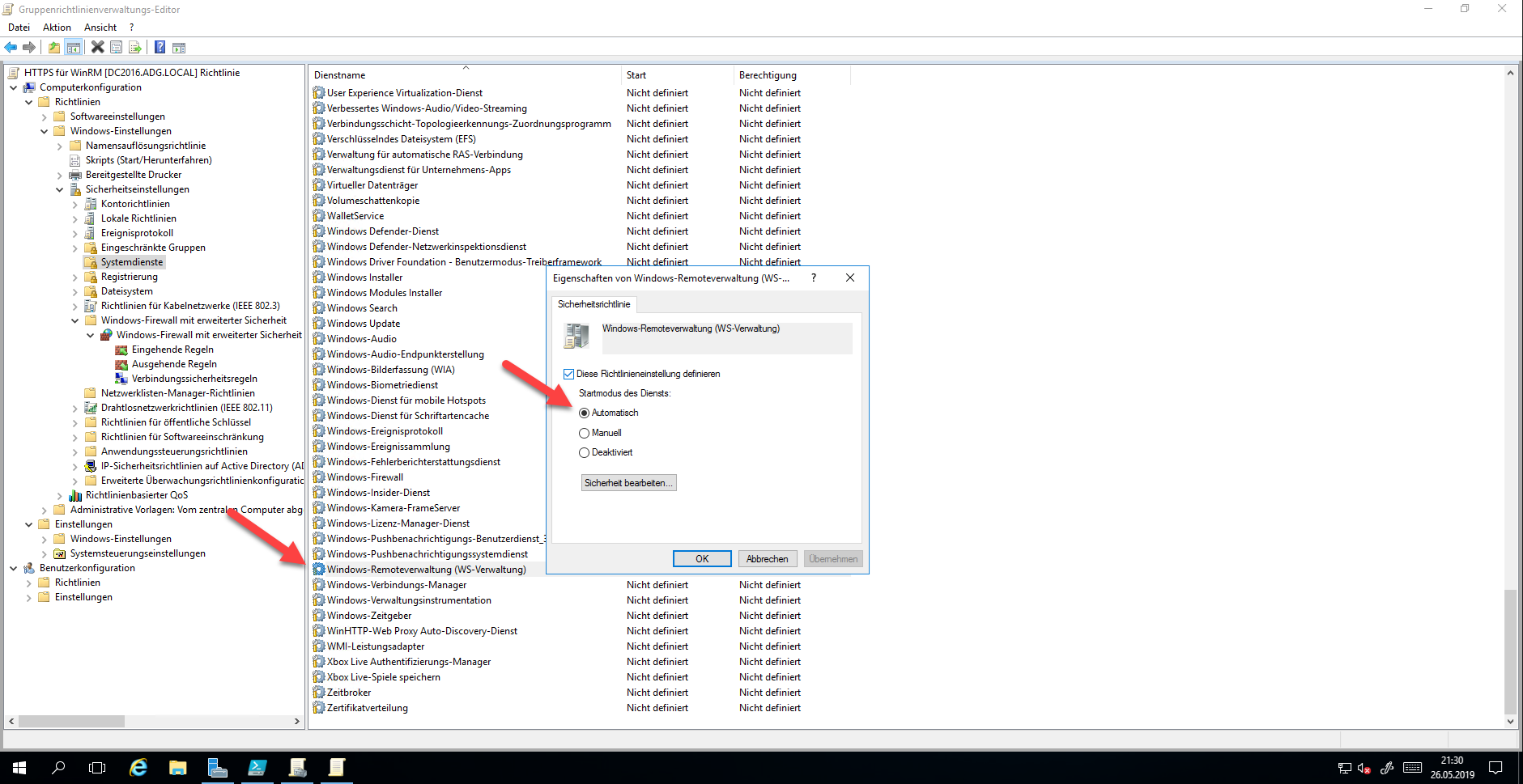 Windows WinRM über HTTPs 16 052819 0720 WindowsWinR14