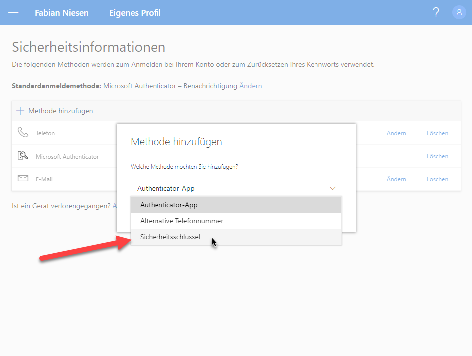 Neue Authentifizierungsmethoden bei Azure AD - Ein Versuch mit Fido2 - Update - 071119 1948 NeueAuthent11 Neue Authentifizierungsmethoden bei Azure AD - Ein Versuch mit Fido2 - Update - 071119 1948 NeueAuthent11 - 12