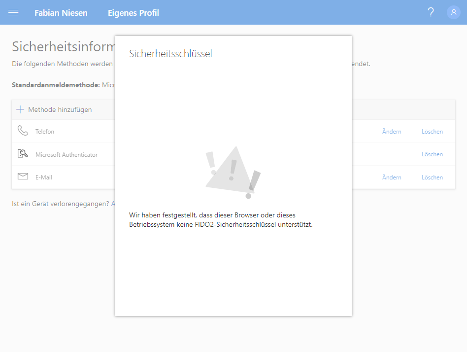 Neue Authentifizierungsmethoden bei Azure AD - Ein Versuch mit Fido2 - Update - 071119 1948 NeueAuthent12 Neue Authentifizierungsmethoden bei Azure AD - Ein Versuch mit Fido2 - Update - 071119 1948 NeueAuthent12 - 13