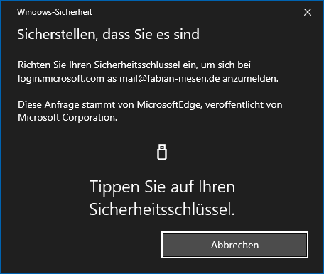 Neue Authentifizierungsmethoden bei Azure AD - Ein Versuch mit Fido2 - Update - 071119 1948 NeueAuthent17 Neue Authentifizierungsmethoden bei Azure AD - Ein Versuch mit Fido2 - Update - 071119 1948 NeueAuthent17 - 18
