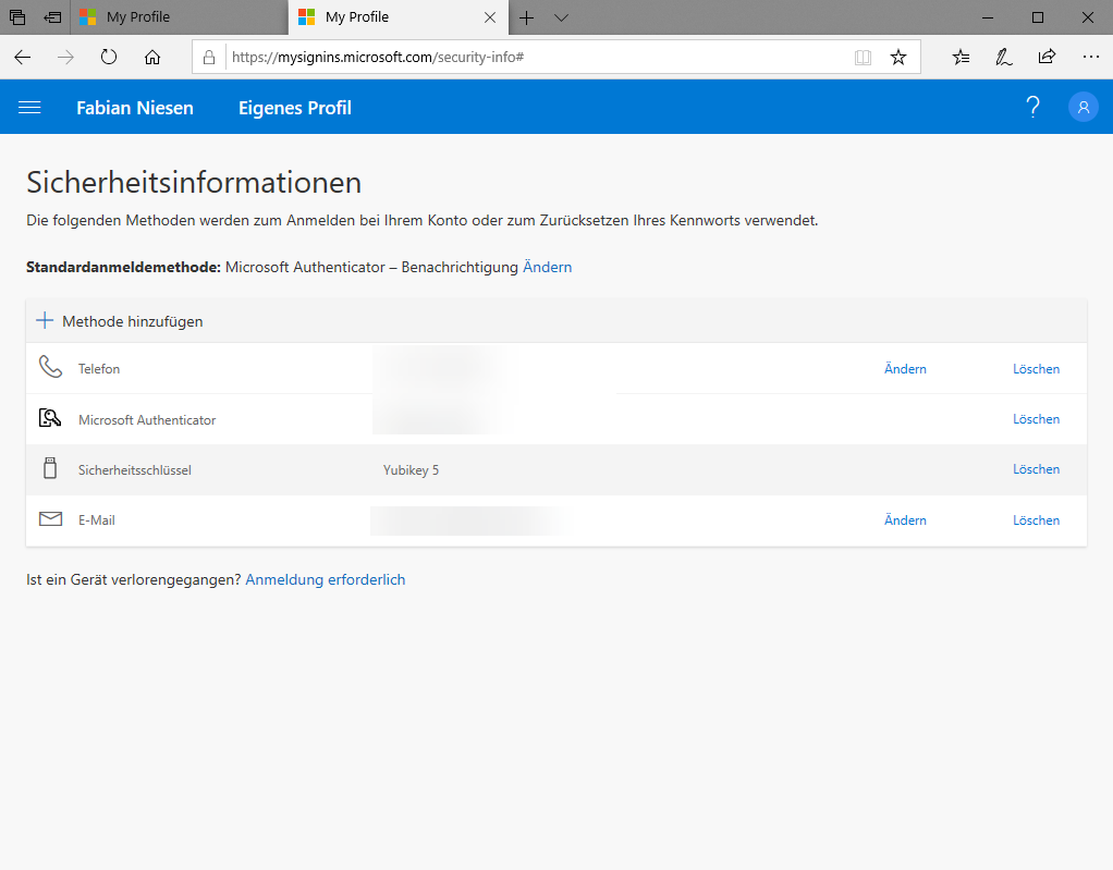Neue Authentifizierungsmethoden bei Azure AD - Ein Versuch mit Fido2 - Update - 071119 1948 NeueAuthent20 Neue Authentifizierungsmethoden bei Azure AD - Ein Versuch mit Fido2 - Update - 071119 1948 NeueAuthent20 - 21