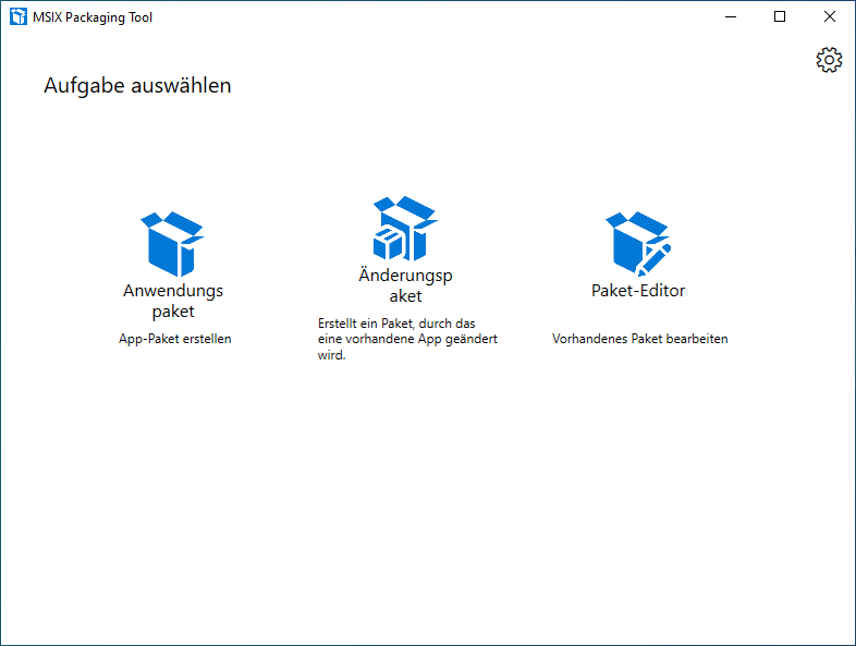 Business Anwendungen mit MSI-X paketieren - 072919 0934 BusinessAnw1 Screenshot: MSIX Packaging Tool