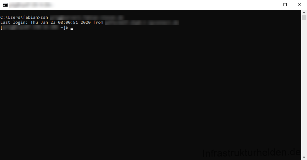 Webseiten überwachen mit PRTG 10 Computergenerierter Alternativtext:
: \Users\fabian>ssh
Last login: Thu Jan 23 2828 from