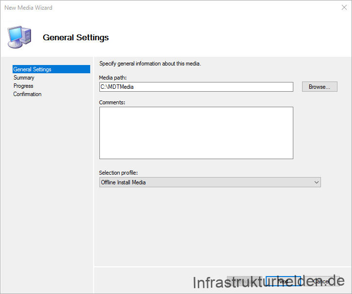 Offline Medien mit dem Microsoft Deployment Toolkit (MDT) erstellen - media w 3 general settings Media W 3
General Settings