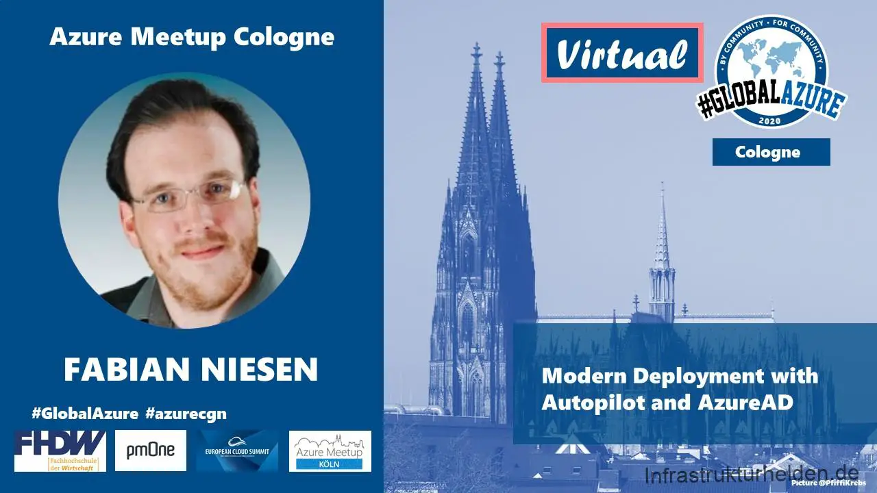 Global Azure Bootcamp 2020 Virtual Cologne - Speaker slide Fabian