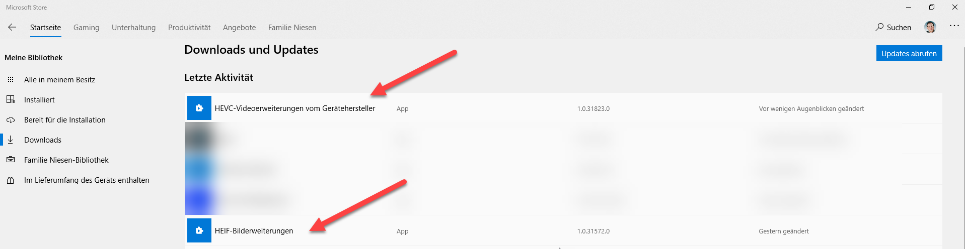 Microsoft entdeckt eine kritische Lücke und schließt die über den Microsoft Store 3 20200702 HEVC Sicherheitsupdate Store