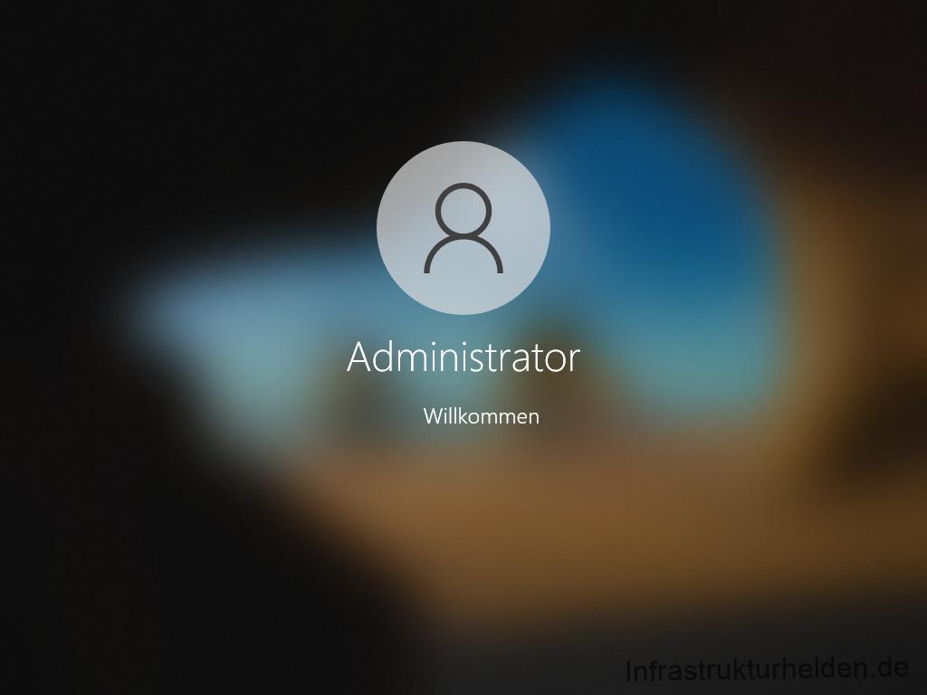 Netzwerkinstallation mit dem Microsoft Deployment Toolkit – Teil 3: Erstellung von Tasksequenzen - administrator willkommen 1 Screenshot: MDT - Testinstallation - Auto Logon
