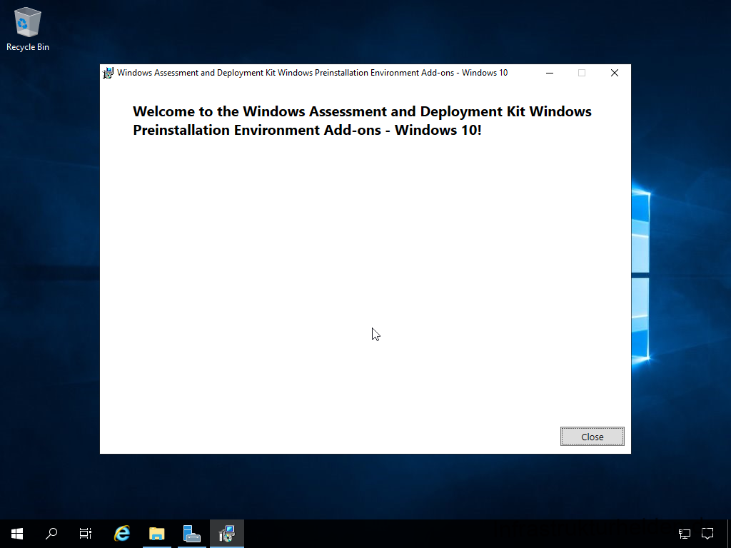 Netzwerkinstallation mit dem Microsoft Deployment Toolkit – Teil 1: Hinweise, Vorbereitung und Einrichtung - computergenerierter alternativtext recycle bin w 7 Install Windows Assessment and Deployment Kit - Windows Preinstallation Environment