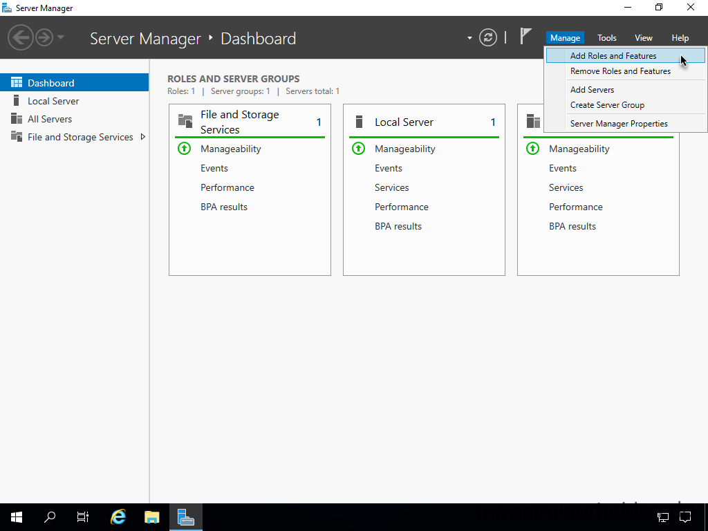 Netzwerkinstallation mit dem Microsoft Deployment Toolkit – Teil 4: Integration des Base Image und des Windows Deployment Service - computergenerierter alternativtext server manager 3 Screenshot: Installation Windows Deployment Service